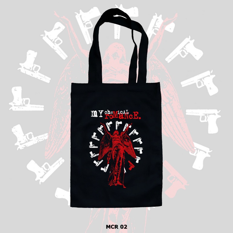 TOTE BAG HITAM - MY CHEMICAL ROMANCE / MCR