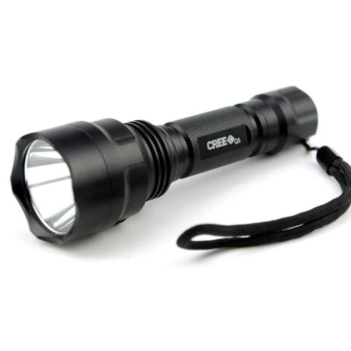 [Senter] Senter Led Police Swat Taffware C8 Flashlight Waterproof Q5 3800 Lumen [Lamp]