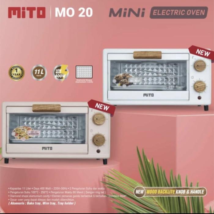 MITO Oven Mini MO20 wood Handle Series Kapasitas 11 Liter Kecil