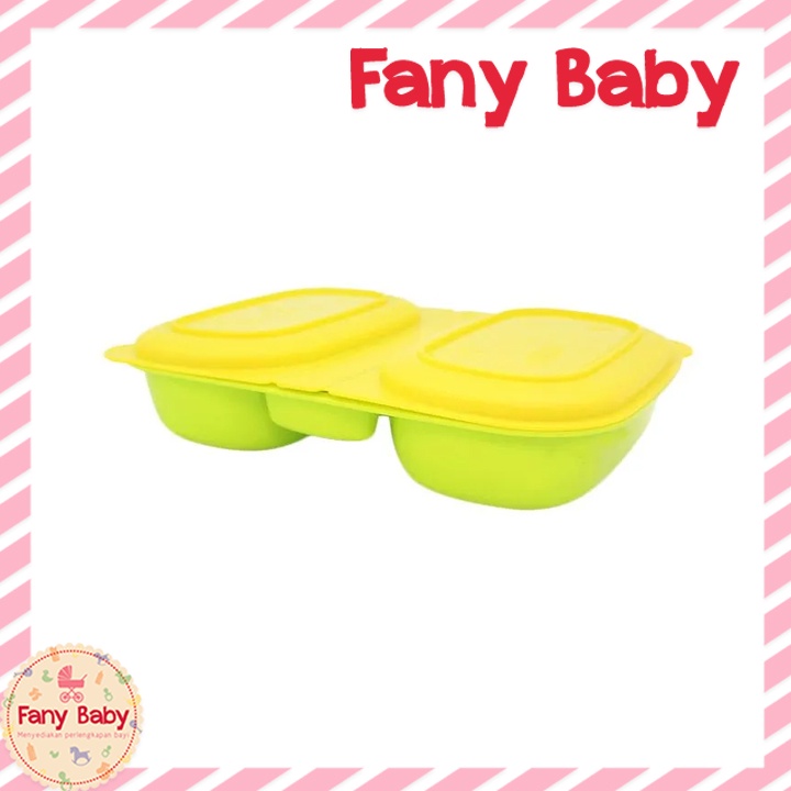 BABY BEYOND DUAL BENTO BOX WITH FORK AND SPOON BB1009