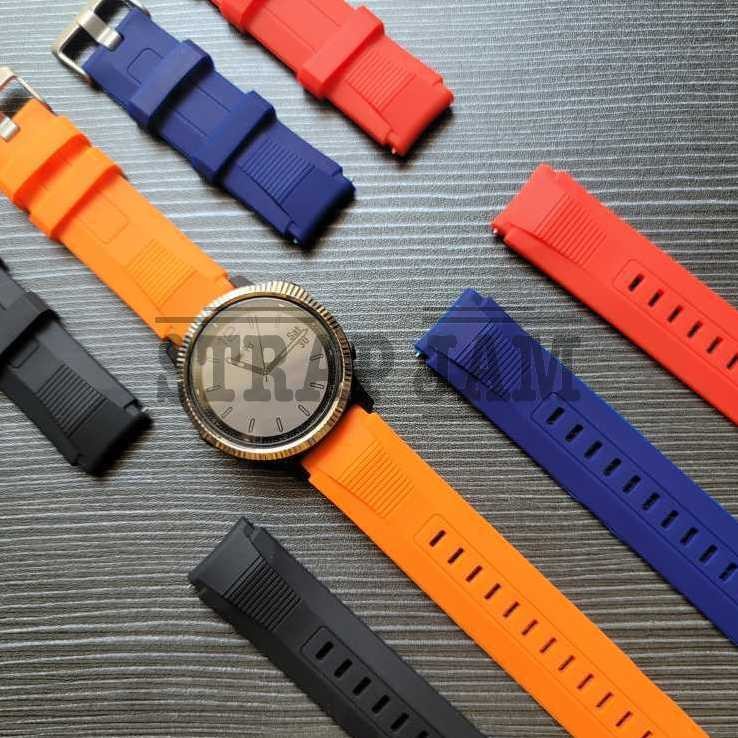 SIKAI Wide Strap F0ssil Gen 6 Wellness Edition - Tali Jam 20mm Rubber Sporty Silikon