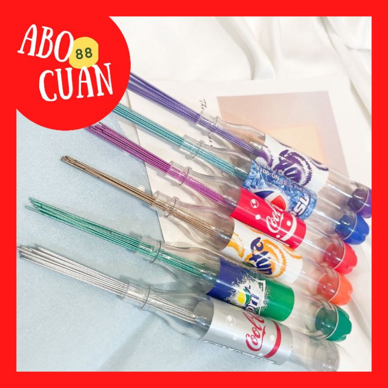 

[COD] Refill Pensil Mekanik Botol Softdrink Isi Ulang Pensil Lucu Murah Unik