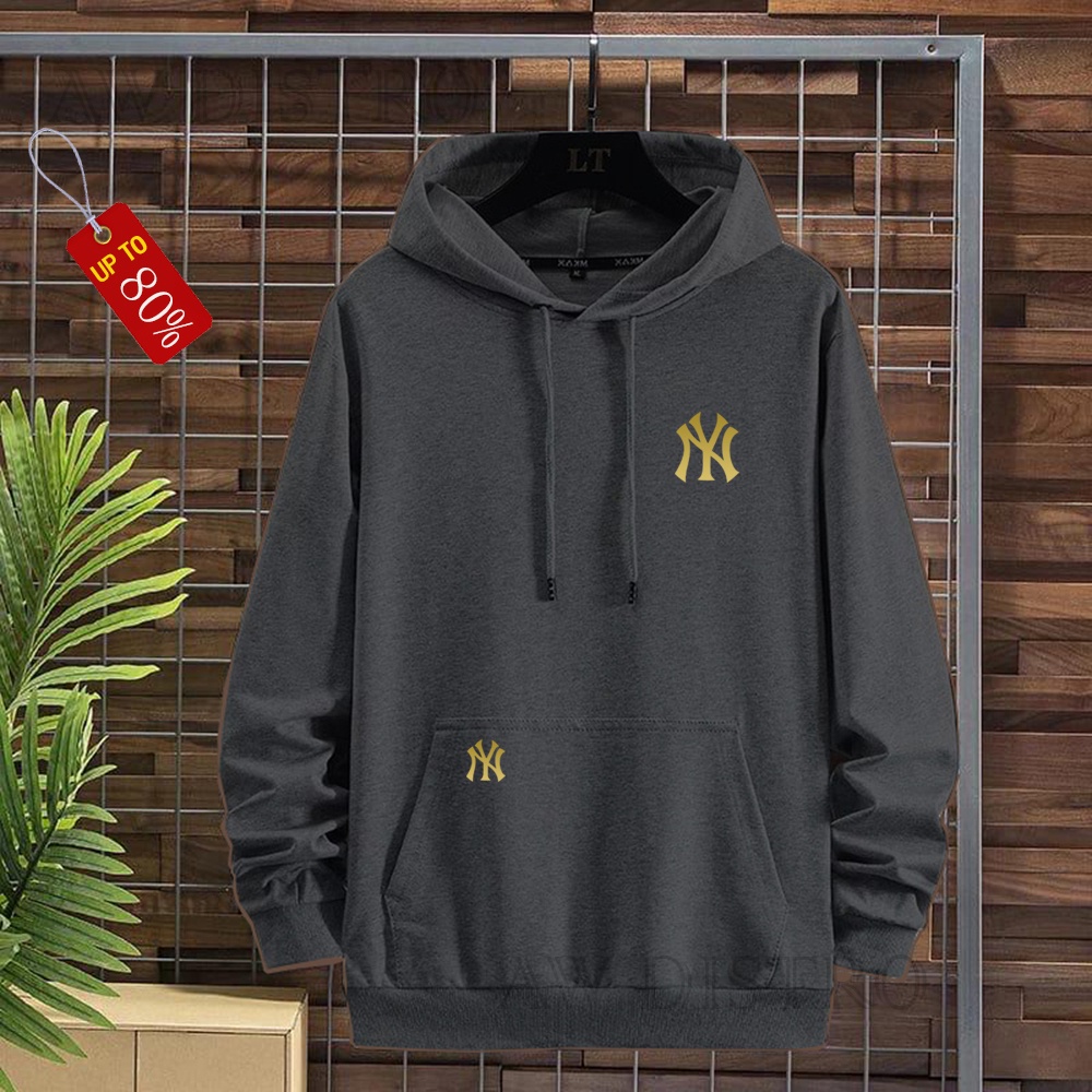 COD Promo Termurah Sweater Hoodie Modern A.B NY  Text Gold Premium Quality