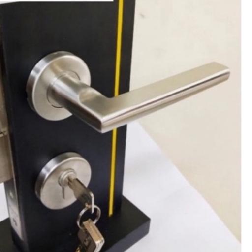 Termurah⭐-Promo kunci pintu besar sus 304/ KUNCI PINTU ROSSETTE KUNCI PINTU MODEL PISAH ROSES Paket 