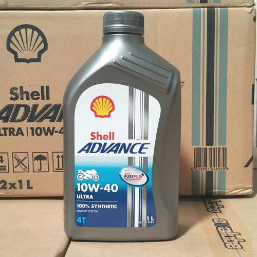 OLI MOTOR SHELL ADVANCE ULTRA 10W-40 1 LITER TIGER SCORPIO THUNDER CB GL CBR 150 250 MegaPro Verza R