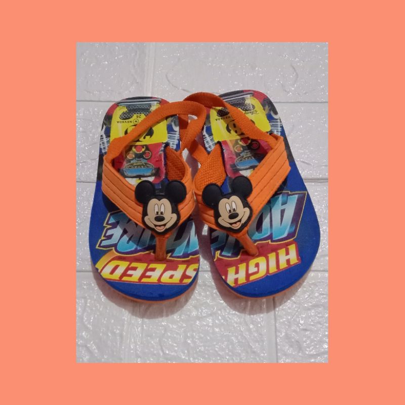 sandal little m anak/sandal nevada disney anak preloved/sandal jepit anak