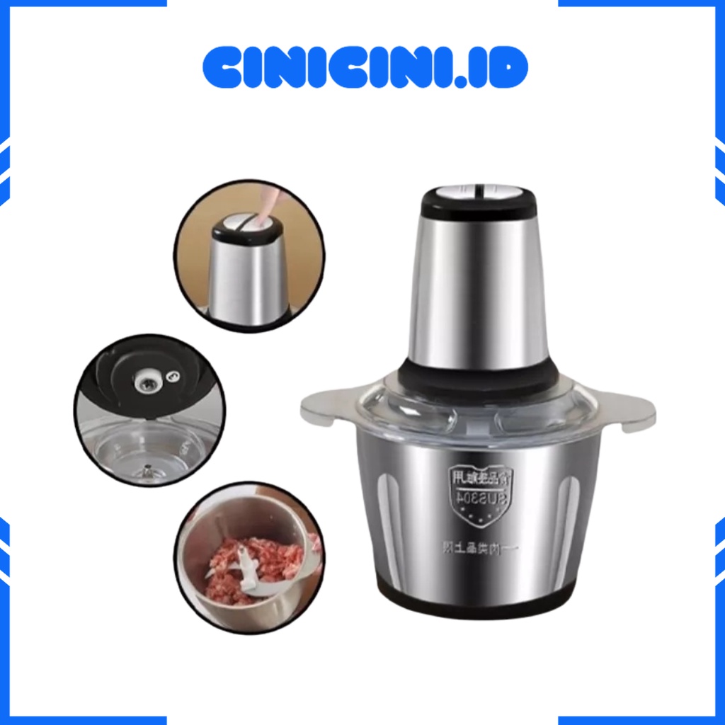 [ Cinicini ] Blender Daging Stainless 4 mata pisau