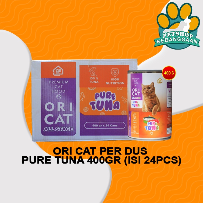 Makanan Kucing Basah Ori Cat Kaleng Wet Food Grosir Dus 24 PCS 400GR