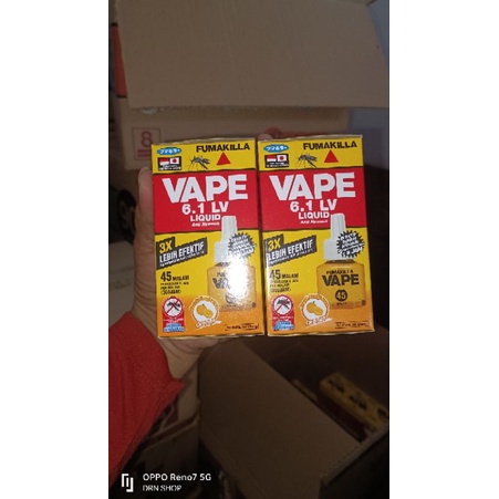 Fumakilla Vape Refill Liquid Anti Nyamuk 45 malam / Obat nyamuk Elektrik / Anti Nyamuk