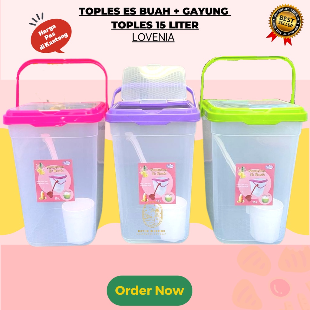 SALE!! TOPLES ES BUAH + GAYUNG 15-25 LITER / TOPLES GAYUNG LOVENIA / TOPLES GAYUNG / TOPLES PLASTIK