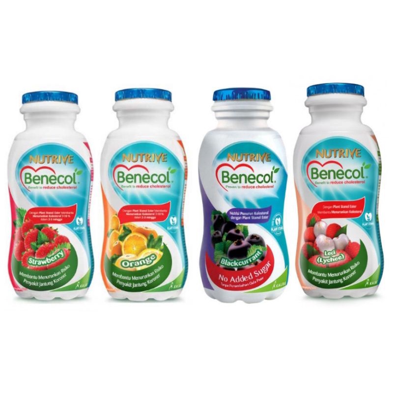 

NUTRIVE BENECOL 100ml- ORIGINAL YOGURT, STRAWBERRY, JERUK, BLACKURRANT