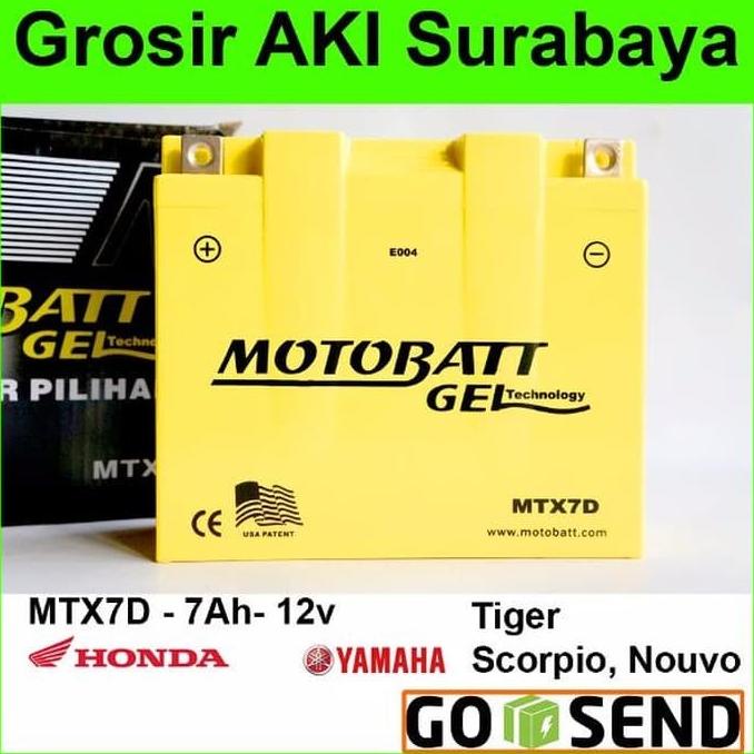 Aki Motor Kering Tiger 2000 Honda Mtx7D Motobatt Accu Debezzz