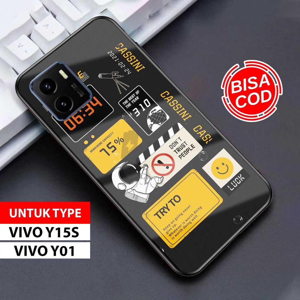 RC Case Vivo Y15s Motif Astronot Aestetic Casing 2D Glosy Vivo Y15s Softcase Vivo Y15s Terbaru - Cas