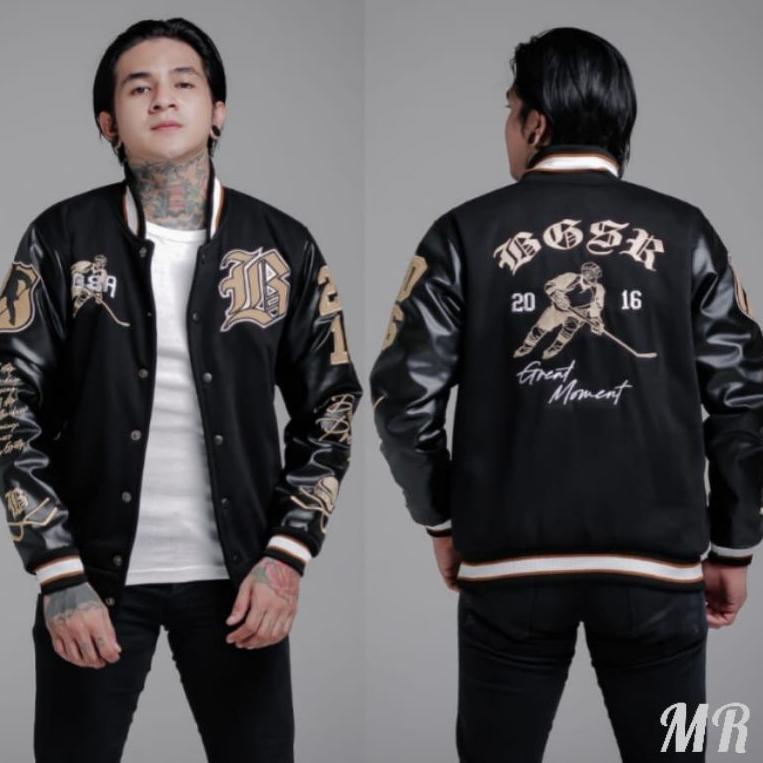 LANGSUNG ORDER MAVIAREBORN - jaket varsity baseball bordir import pria / wanita distro premium oscar