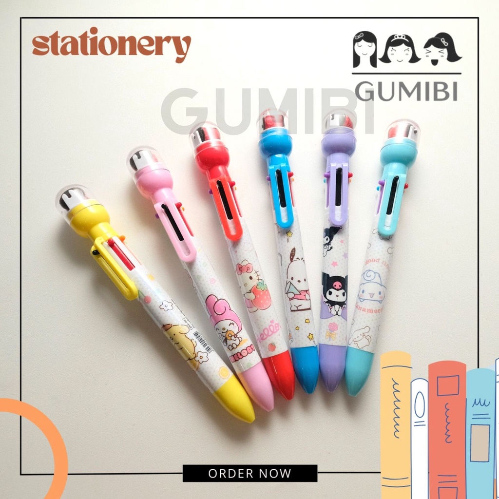 

PULPEN 6 WARNA SANRIO FREE STAMP GAMBAR PEN WARNA WARNI MELODY CINAMOROL GRATIS CAP STEMPEL GAMBAR