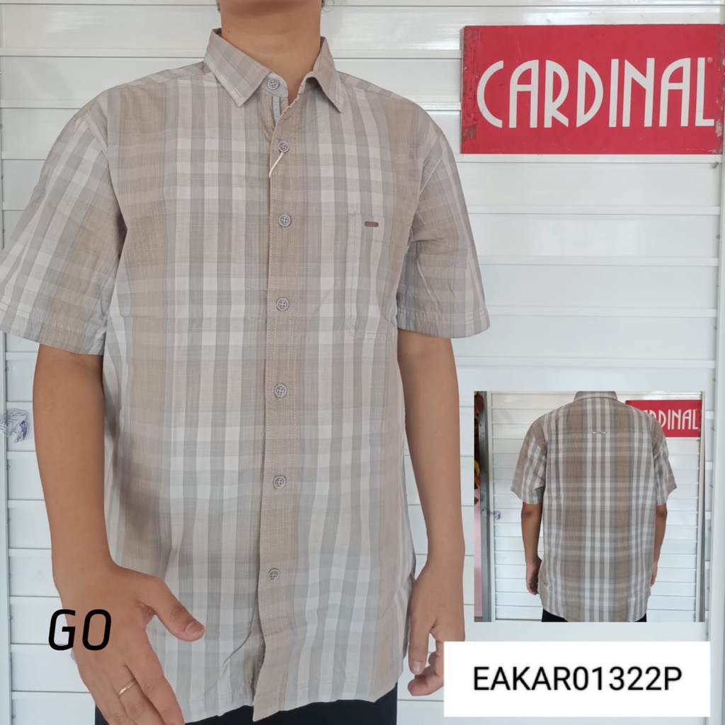 gof CRRB CARDINAL KEMEJA CASUAL Premium Hem Pria Baju Pendek Cowok Pakaian Pria