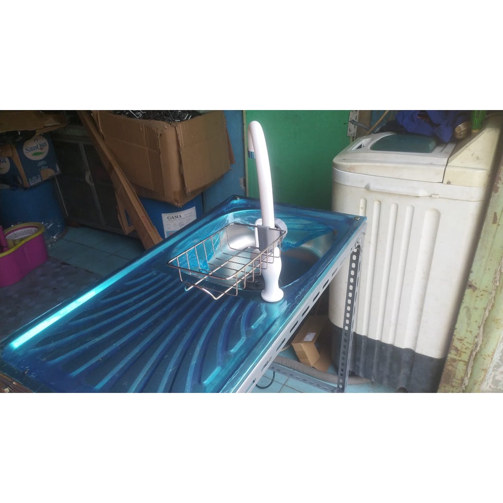 Bak Cuci Piring - Kictchen Sink Kaki Meja Rak Portable Wastafel - Cuci Piring Rak Portabel - Bak Cuci Piring