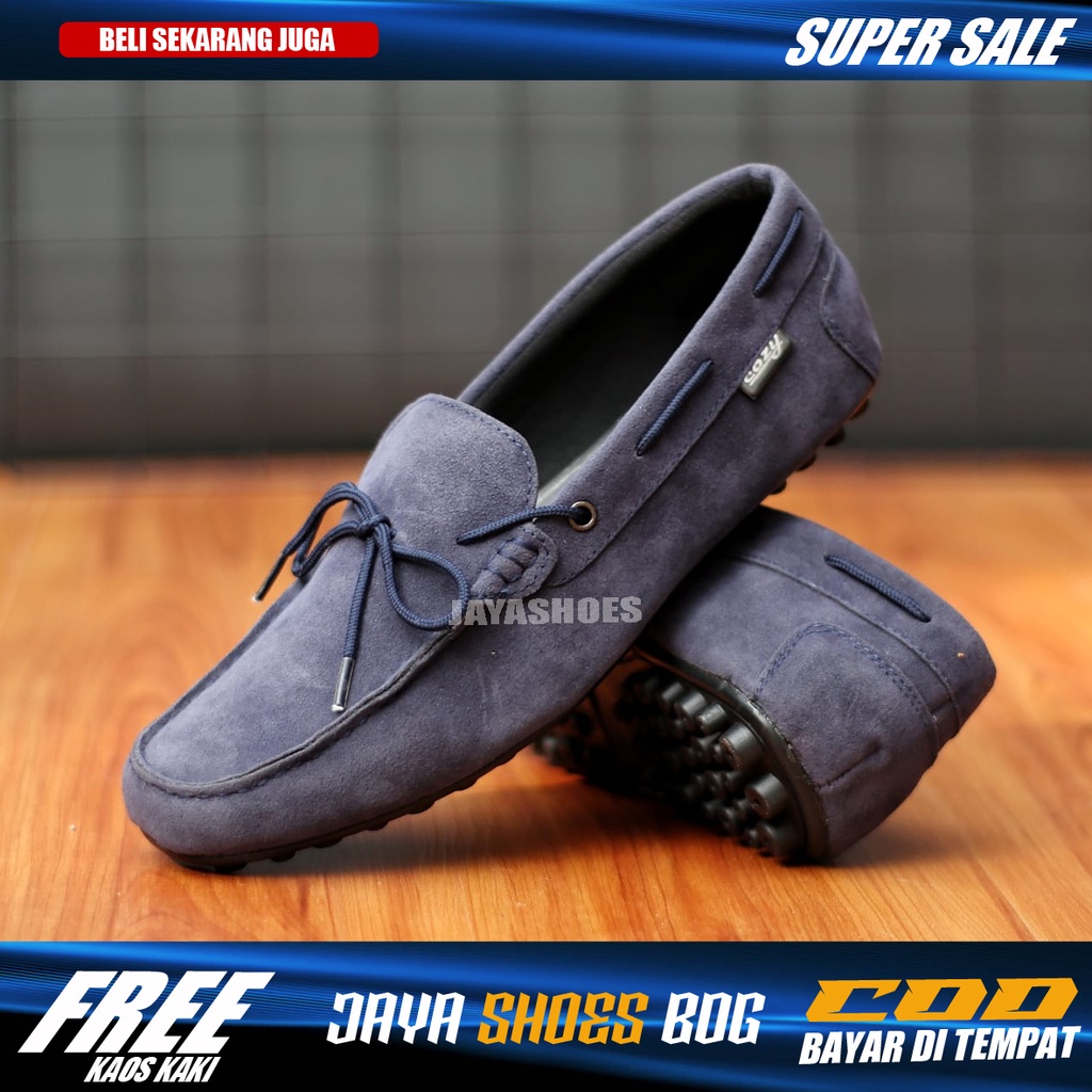 SINES|Sepatu Casual Slip On Pria Keren Original Kekinan Model Slop Mocasin Tali Santai Murah