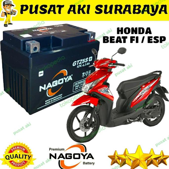 Pusat Aki Surabaya Super Nagoya Gtz5S Accu Mf Kering Motor Matic Beat Debezzz