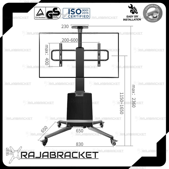 Bracket Breket Braket Standing 55 60 65 70 75 80 85 inch, Standing Remote Lifting Automatic