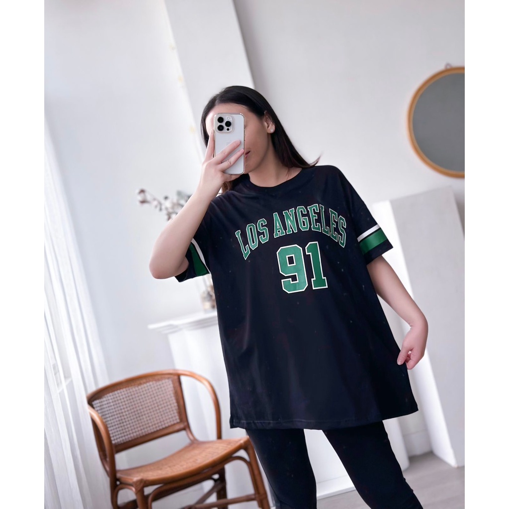 INFINITEE Kaos Wanita Ukuran Jumbo Motif Tumblr