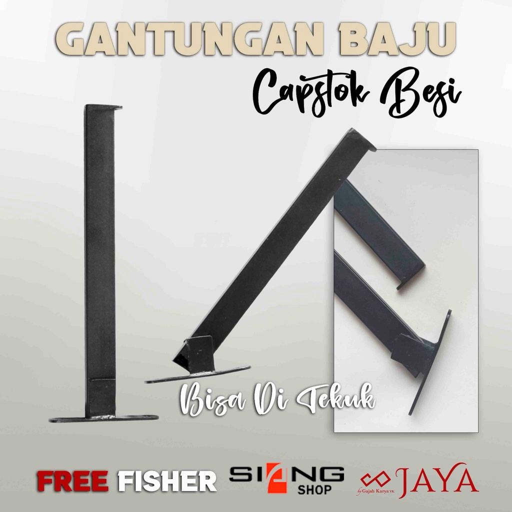 Gantungan Baju Capstok Besi Hitam