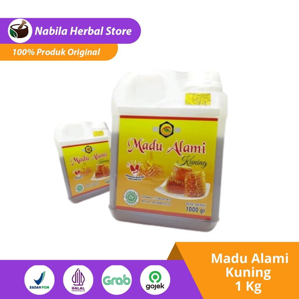 

AMK Madu Alami Kuning 1kg Madu Murni