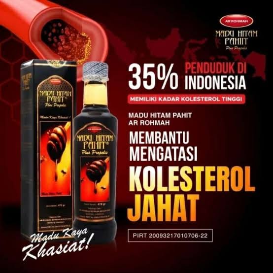 

Madu Hitam Pahit Ar-Rohmah Plus Propolis 460 Gr Original 100% BAIK UNTUK DIABETES MELLITUS ASAM URAT DEMAM REMATIK KOLESTEROL ASMA ARROHMAH AR-ROHMAN ROHMAN AR RAHMAH AR ROHMAH AR RAHMAN