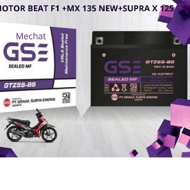 ✲ Aki Motor Jupiter MX 135 New GTZ5S Aki Kering MF Jupiter MX 135 New (2010 keatas) ✮
