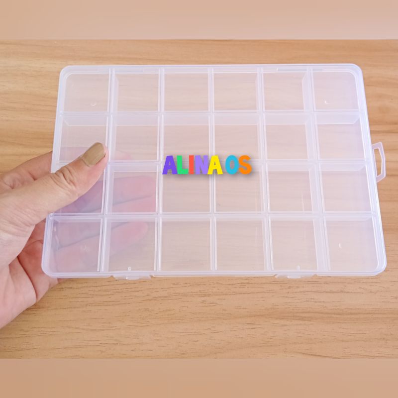 KOTAK PENYIMPANAN 24 SEKAT PERMANEN