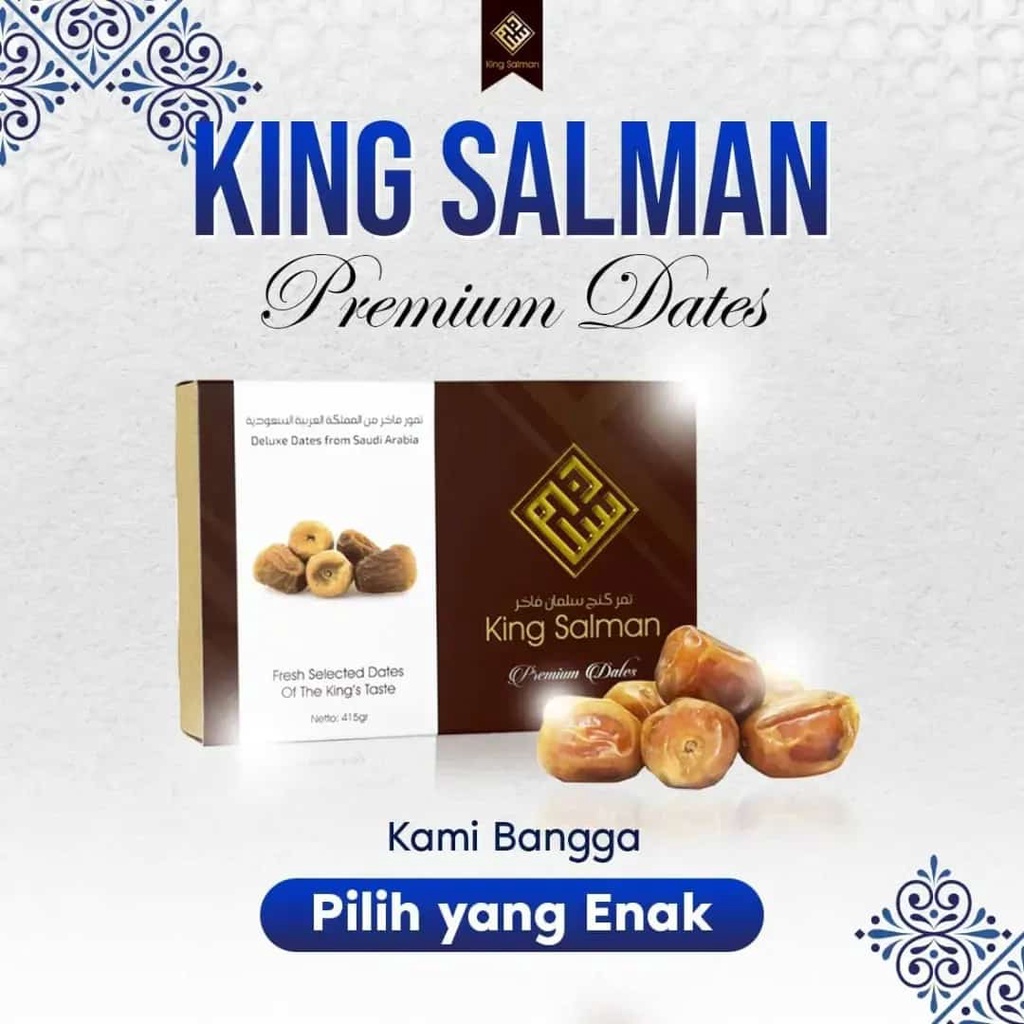 Kurma Asli KING SALMAN Kualitas Premium Original 100% Dari Arab Saudi / KURMA PREMIUM KING SALMAN / KURMA MADU TERBAIK