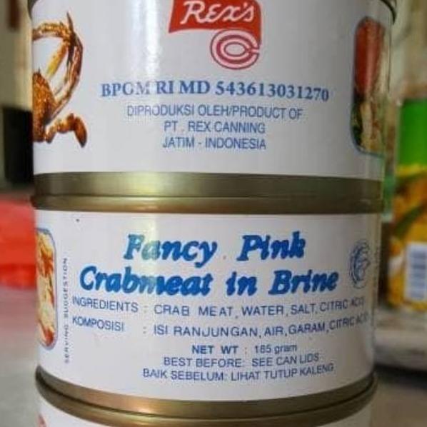 

SALE TERBAIK Fancy Pink Crabmeat in Brine/ Daging Kepiting Rajungan Olahan Kaleng