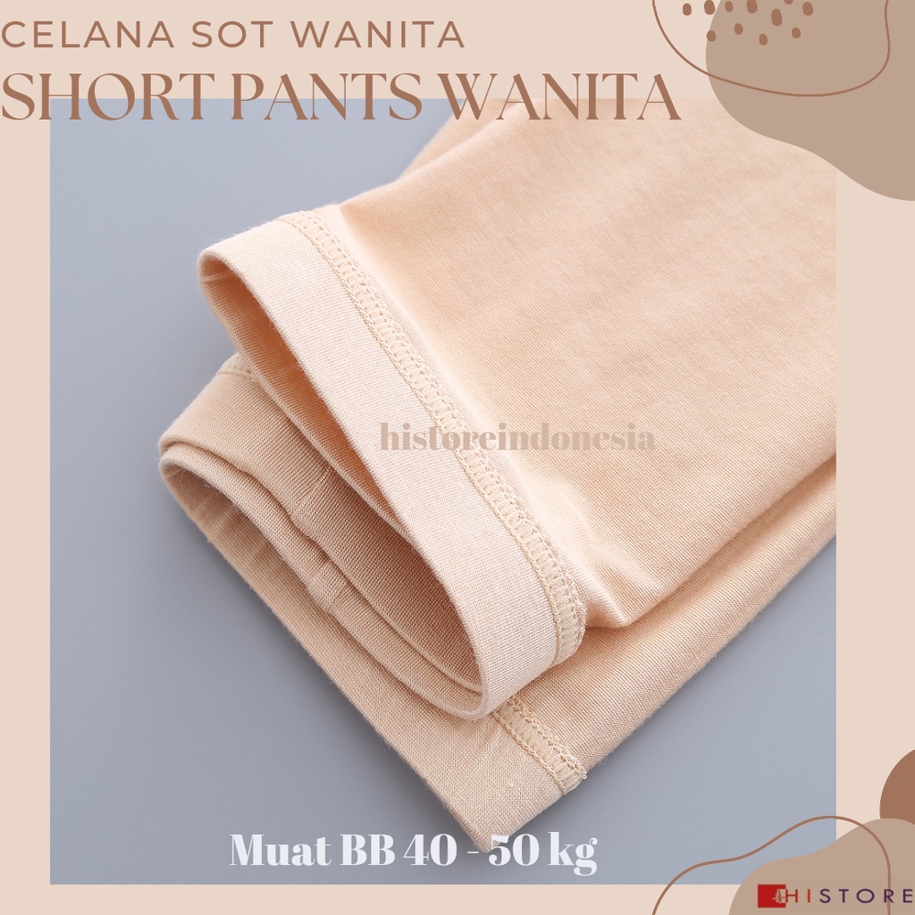 [HI] Short Pants Wanita Seamless Fit 033 Celana Pendek Ketat CD BB 40-50 kg