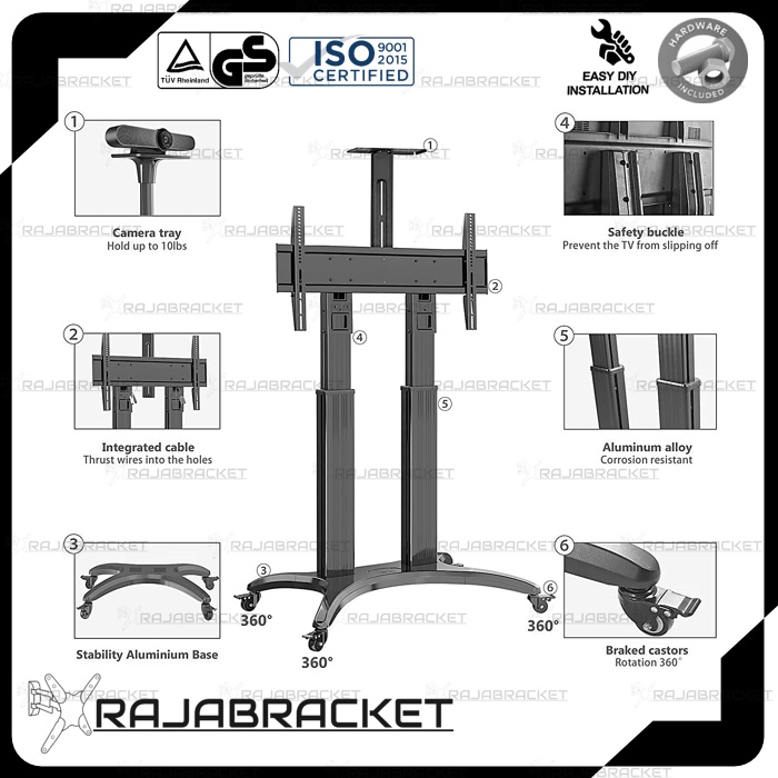 Standing Bracket TV LED 65 67 70 75 77 80 85 inch, Standing TV Adjustable