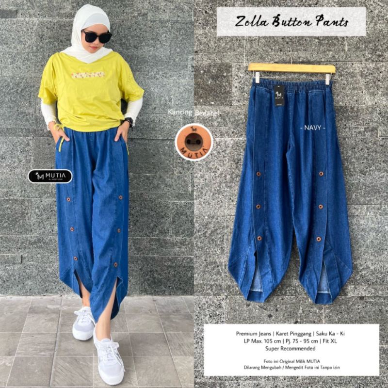 ZOLLA BOTTON PANTS ORI MUTIA | Premium Jeans