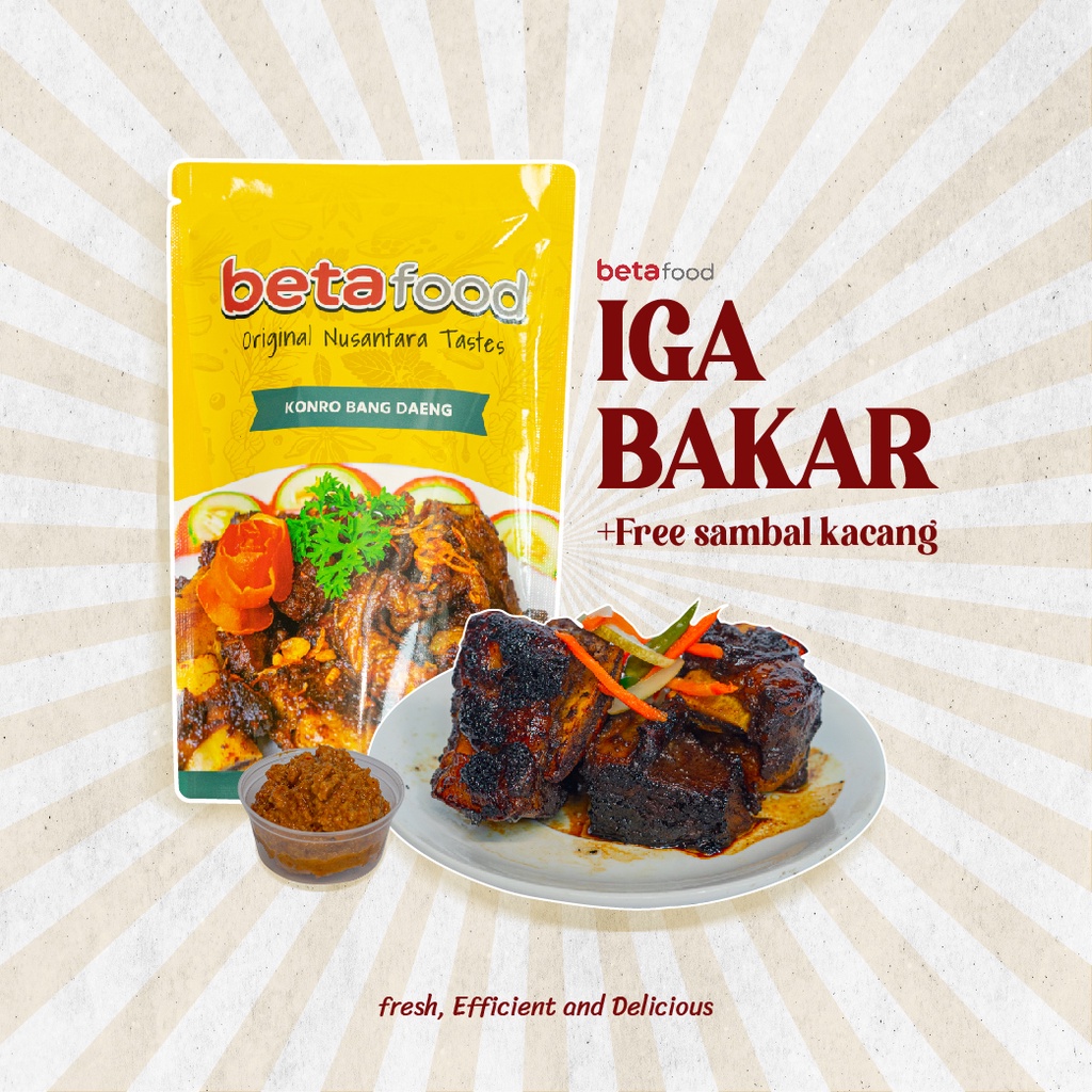 

Iga Bakar / Iga Sapi / Konro Bakar / Olahan Iga / Rusuk Sapi / Tulang Iga / Short Rib - Frozen Food by Dapur Beta