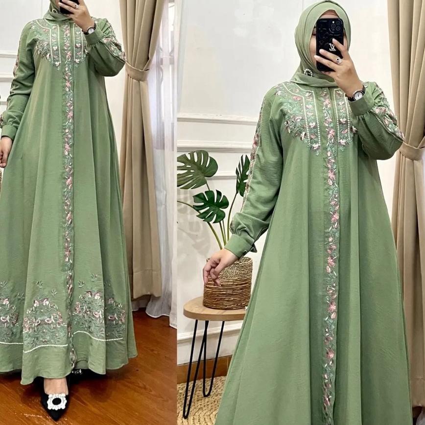 Terlaris MAROCO DRESS GAMIS CRINKLE AIRFLOW PREMIUM DRESS WANITA TERBARU 2023 GAMIS WANITA BAHAN CRI