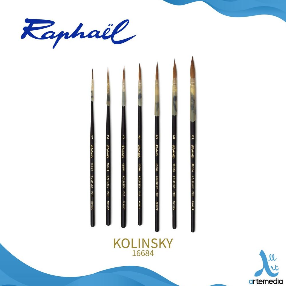 

Kuas Lukis Raphael 16684 Sharp Point Round Kolinsky Sable Brush Short Handle