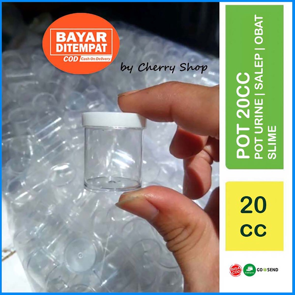 [UKURAN 20CC] POT CREAM | pot kualitas super Pot urine 20 cc tebal 4 gr lebih/ pot salep 20 cc / pot