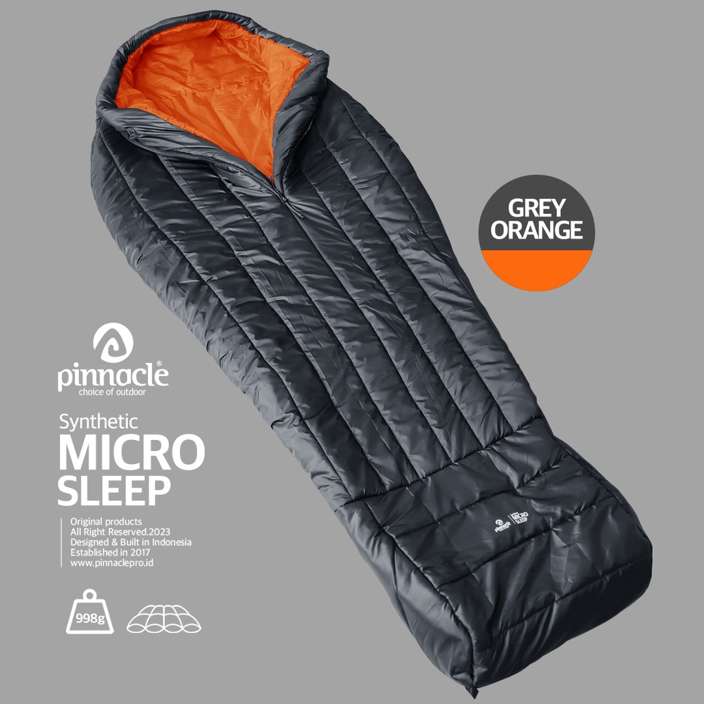 Pinnacle Synthetic Micro Sleep - Grey Orange