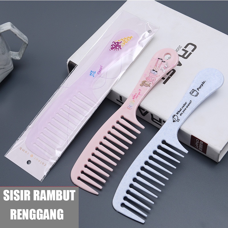 SISIR RAMBUT RENGGANG GAGANG FULL MOTIF KARAKTER KARTUN LUCU / SISIR RENGGANG / SISIR GAGANG / HAIR COMB