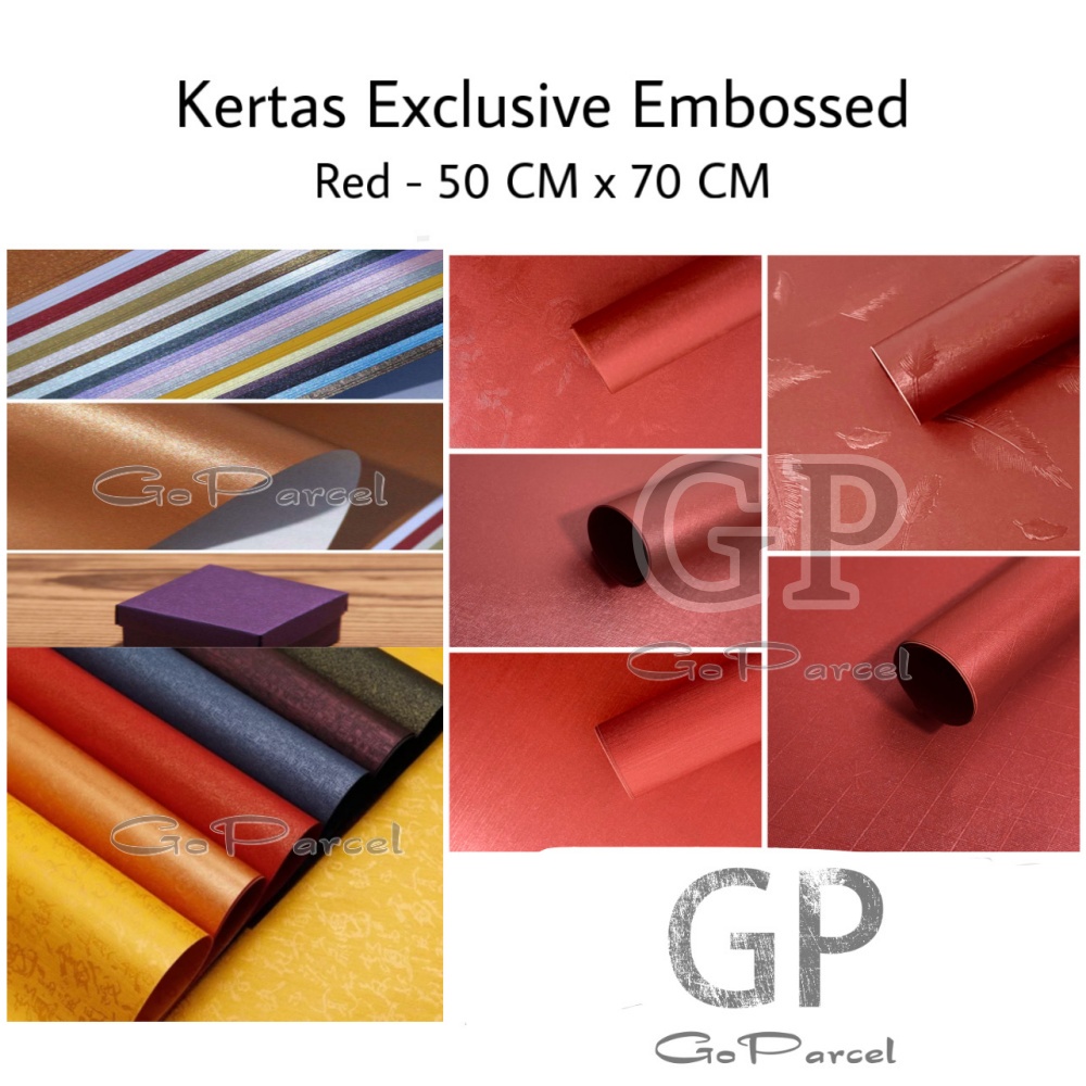 KERTAS EXCLUSIVE EMBOSSED MIX MOTIFS -  BIRU TOSCA - GRAY SILVER - GIFT WRAP PEARL PAPER - KERTAS KADO EKSCLUSIF EMBOS TEXTURE 3D CLASSIC TIMBUL GOLD RED BRONZE SILVER IVORY MAROON FANCY CLASSIC EUSTHATIC