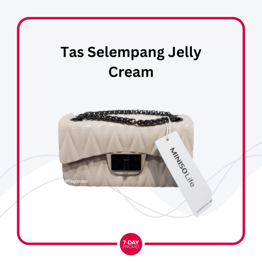 &quot;PROMO&quot; Tas Selempang Jelly Shoulder Bag Miniso