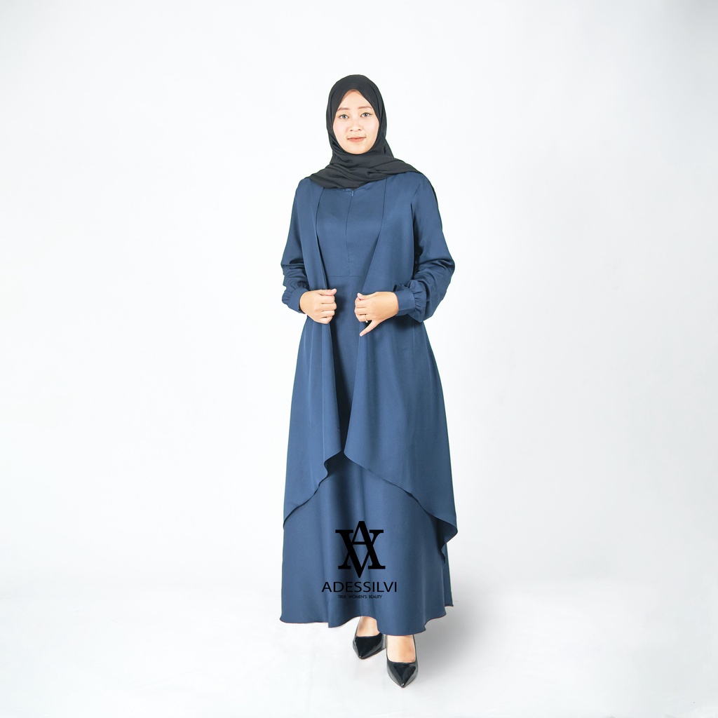 [ SIZE S M L XL XXL ] ALUNA MAXI BIG SIZE | BAJU WANITA JUMBO MATT SYAKILA HQ GAMIS JUMBO KONDANGAN