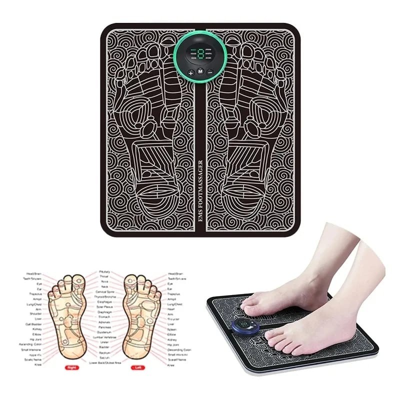 EMS foot massager pad alat pijat terapi kaki akupuntur Bio-Electric foot