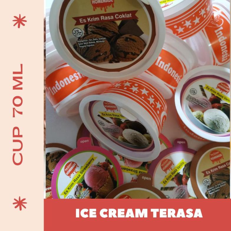 

[spin1] Cup es krim plastik 70 ml printing / cup ice cream 70 ml bergambar cantik