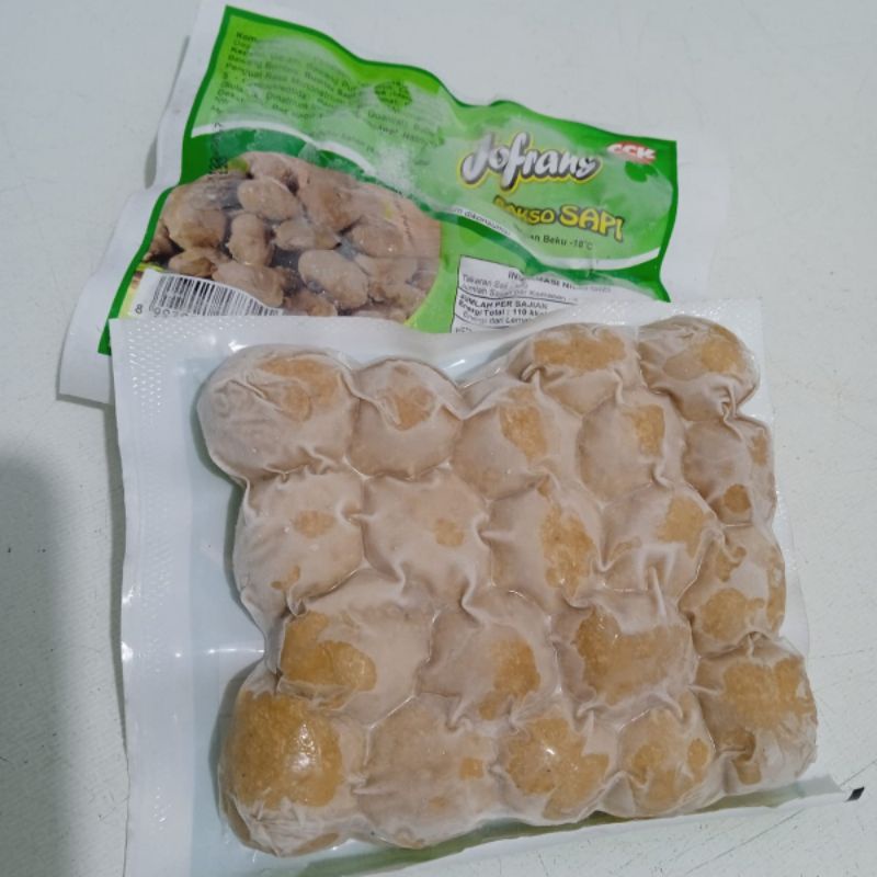 

(KHUSUS MEDAN) BAKSO SAPI JOFRANS FROZEN 250 GRAM