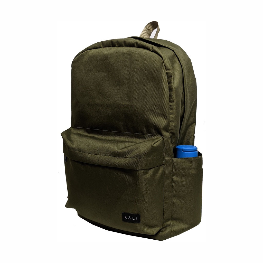 KALI - backpack basic Tas Ransel Daily Backpack with 2 Tumbler Pockets