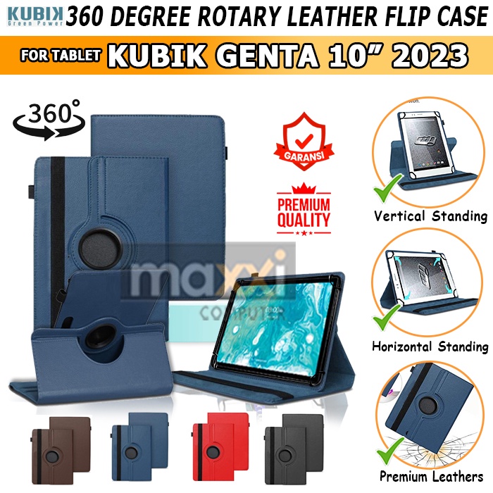Kubik Genta Tab 10" 10 Inch 2023 Smart Tablet Belajar Karya Anak Bangsa Flipcase Flipcover Bookcover