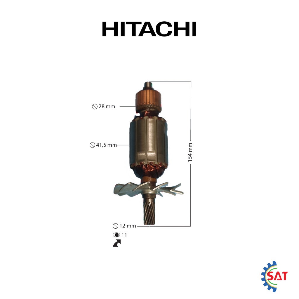 Armature / Angker C 7SC Hitachi For Mesin Gergaji Circle C7SC Circular Saw